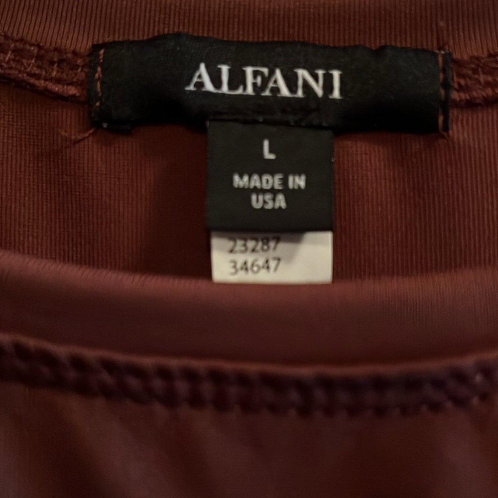 Alfani Brown Tank Top - Picture 2 of 4